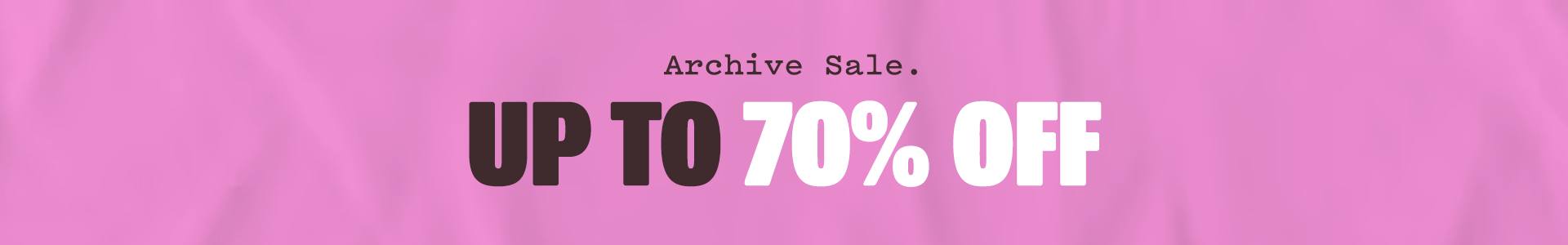 Archive Sale