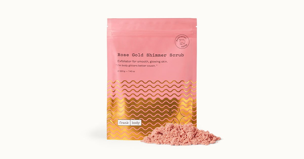 Rose Gold Shimmer Scrub
